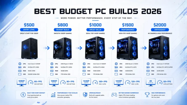 Budget PC Build Guide The Best Builds by Price (2026)