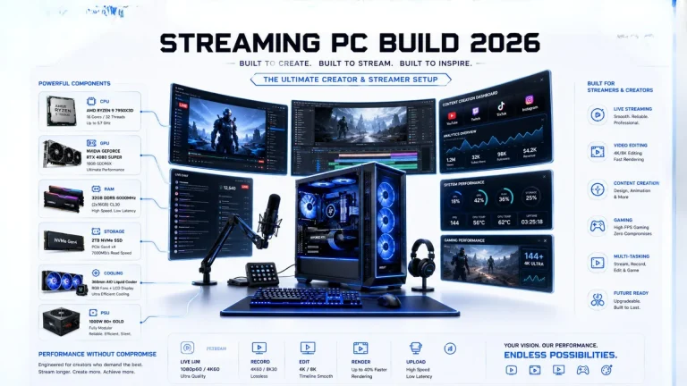Streaming PC Build The Best Parts for Streaming and Editing (2026)