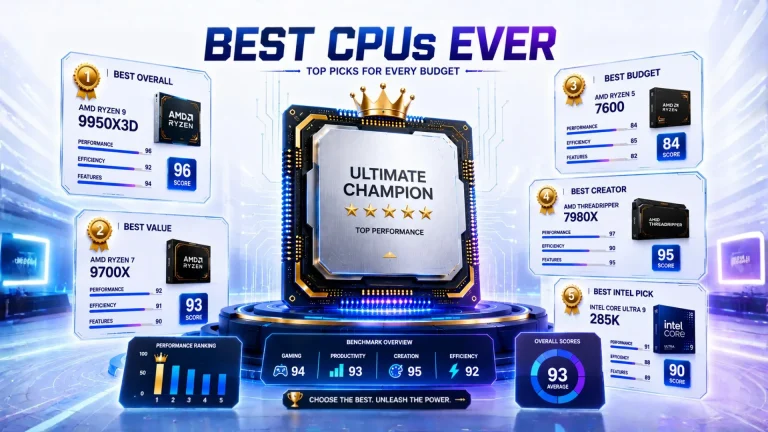 The Best CPUs of 2026 (Top Picks for Every Category)